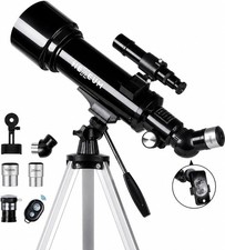 Telescope 70mm Aperture 500mm Kids  Adults Astronomical Refracting Telescopes