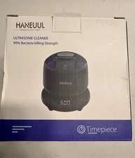 Haneuul Ultrasonic Cleaner Black Kills Bacteria 42000HZ NIB