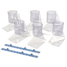 4'W x 8'H Transparent Pedestrian Strip Door Curtain Kit