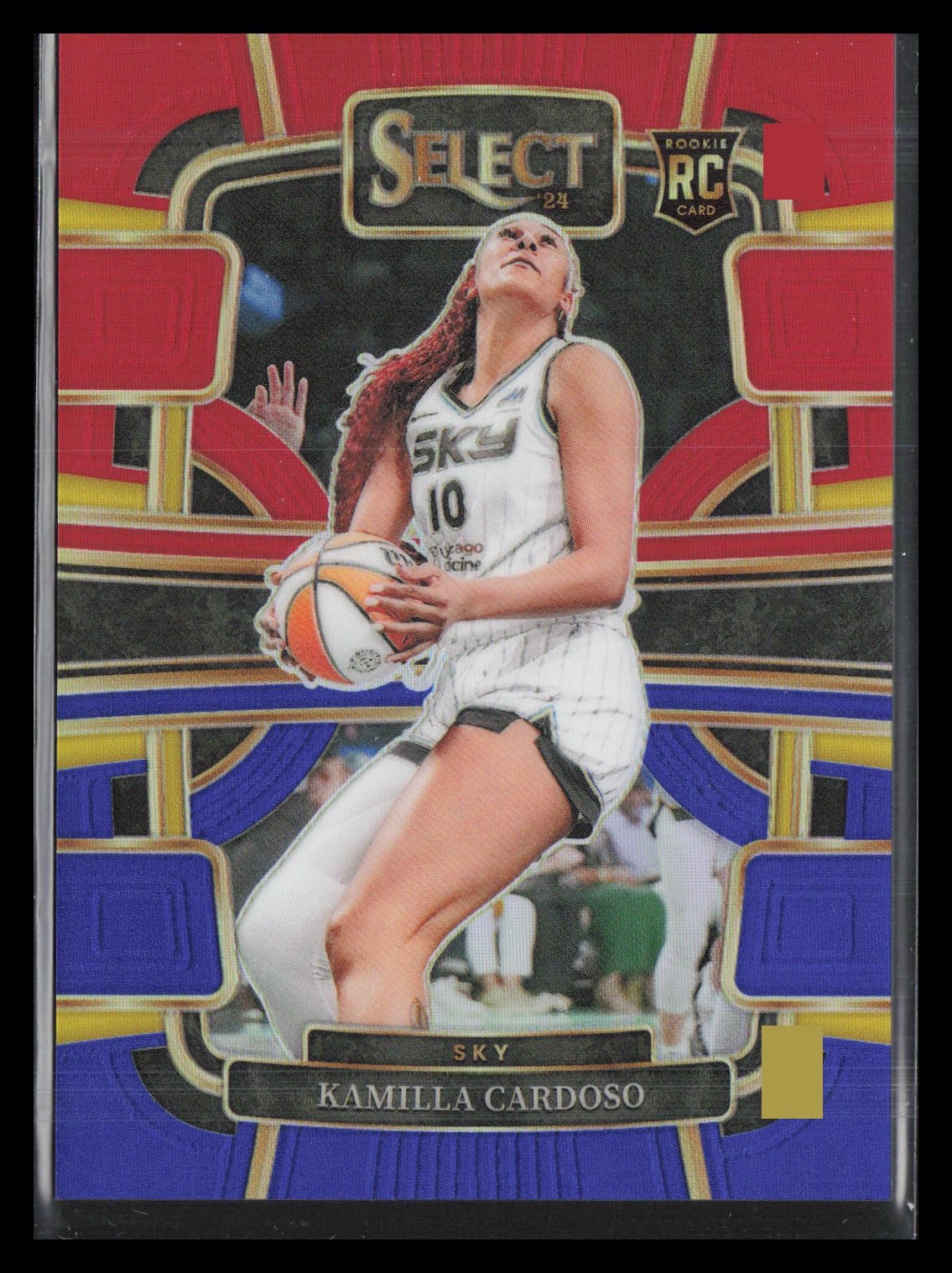 2024 Panini Select WNBA #33 Kamilla Cardoso Prizms Red and Blue #/399