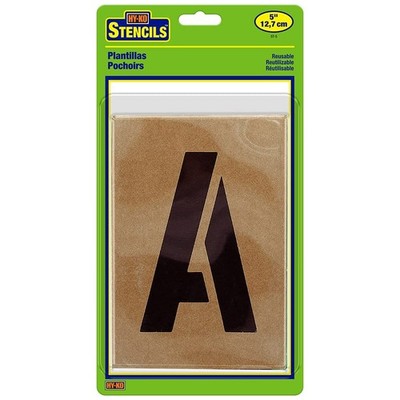 HY-KO Products ST-8 Number & Letter Stencils, 8 Inch, Tan 5 inch