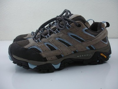Women's 7 M Merrell Moab 2 Vent Brindle J99764 Suede Leather Hiking Shoes Trail