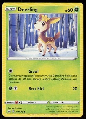 Deerling 011/198 Common Chilling Reign Pokemon Near Mint