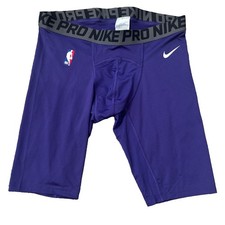 Nike Pro NBA Team Basketball Men&rsquo;s Size XXL Compression Shorts Purple Dry-Fit