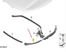 BMW X1 U11headlight Left Seal 51769883429 Nouveau authentique