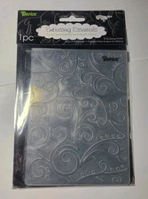 Darice Embossing Folder 1216-62 Scrolls Background 4.25 X 5.75 Inches NIP