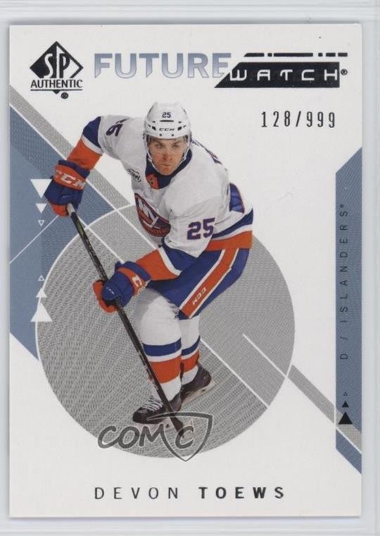 2018-19 SP Authentic Future Watch 128/999 Devon Toews #236 1sr1