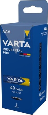 VARTA Batterien AAA, (40 Stück), Industrial Pro, Alkaline Batterie, 1,5V Zubehör