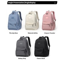 Zaino leggero impermeabile 14" grande capacità per laptop e scuola college