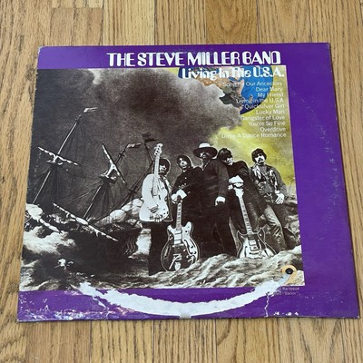 The Steve Miller Band Living In The USA LP Record EX Disc *Water Damage Sleeve