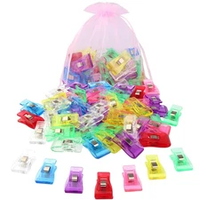 Large Sewing Clips,50 Pcs Wonder Magic Plastic Clips with Bag for Fabric,Quil...