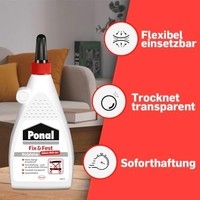 Ponal Express Holzleim Transparent Wasserfest Schnell Trocknend 100 G
