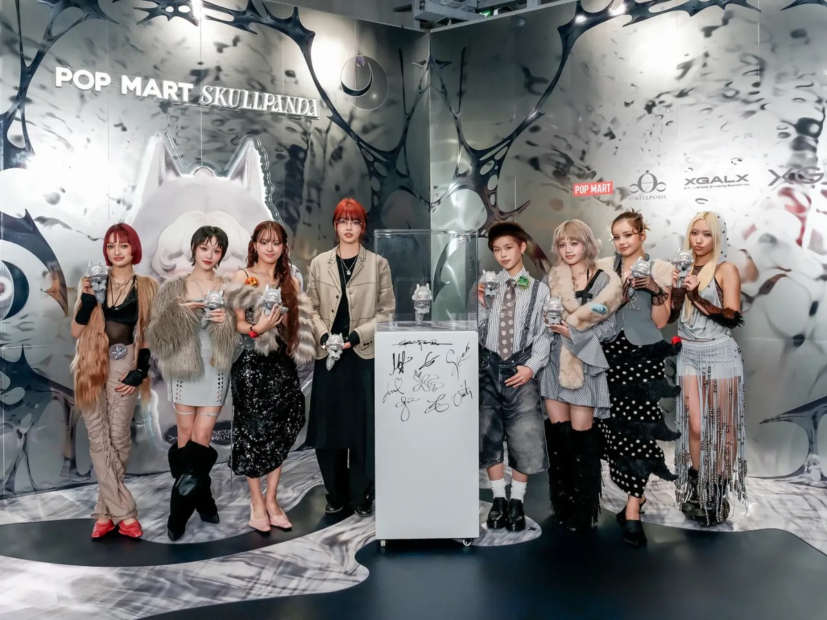 SKULLPANDA x XG Plush Doll Pendant Japan Exclusive SKULLPANDA POP