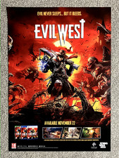 Official Evil West Promotional Game Poster For PS4 PS5 & Xbox A2