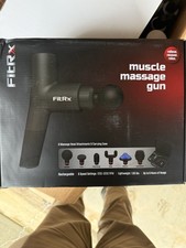 FITRx Massage Gun Muscle Rechargeable with 6 Attachments and Carrying Case NEW