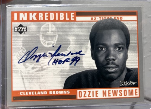 Ozzie Newsome #OZ 1999 Upper Deck Retro Inkredible card
