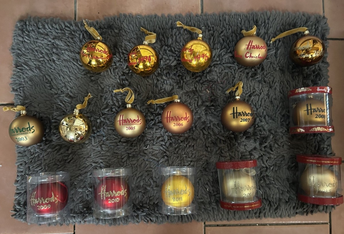 Harrods Christmas Baubles dated 1991 to 2026 + undated | eBay UK