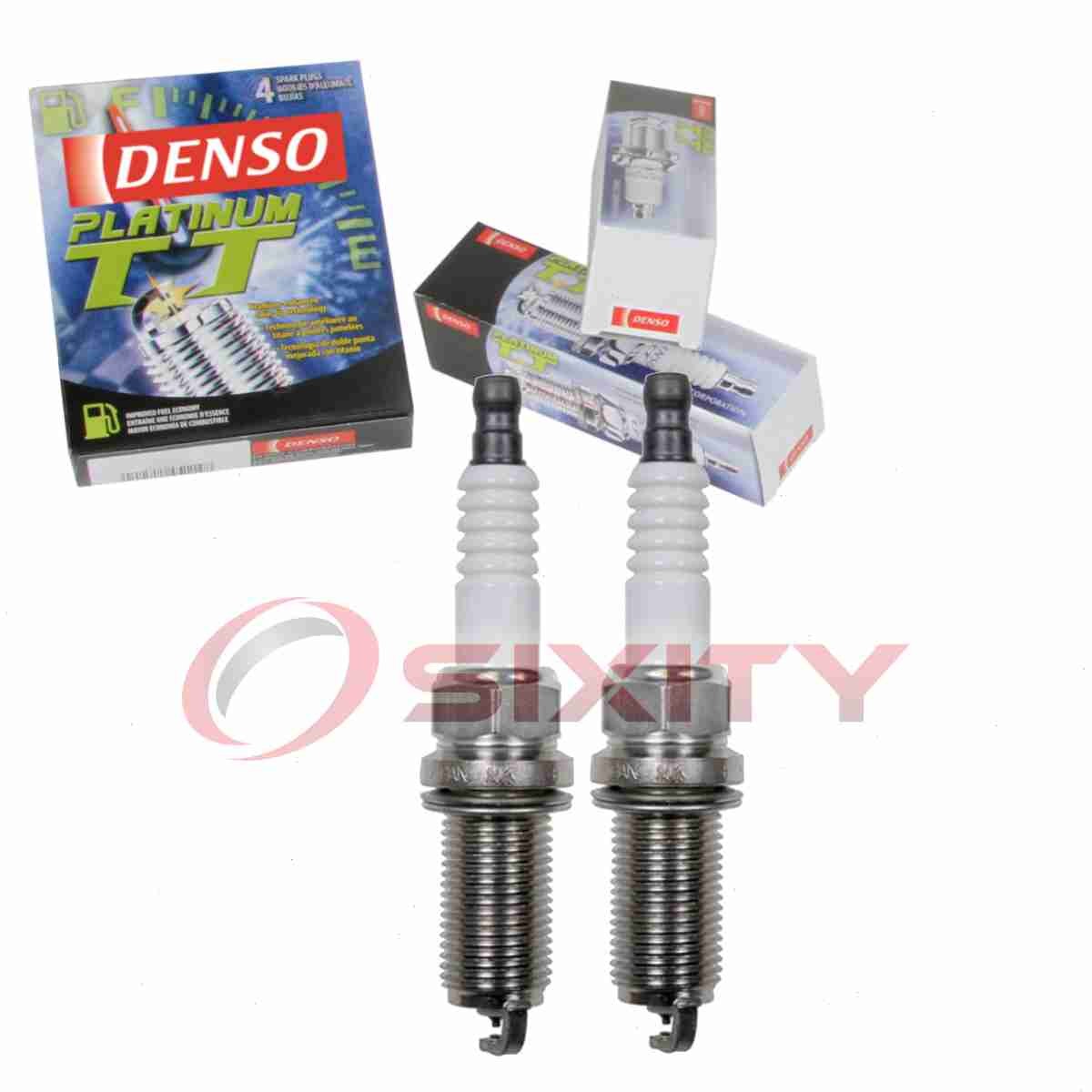 2 pc DENSO 4505 Platinum TT Spark Plugs for SPLZFR5C11 SPLZFR5B13 SP148183AB tn