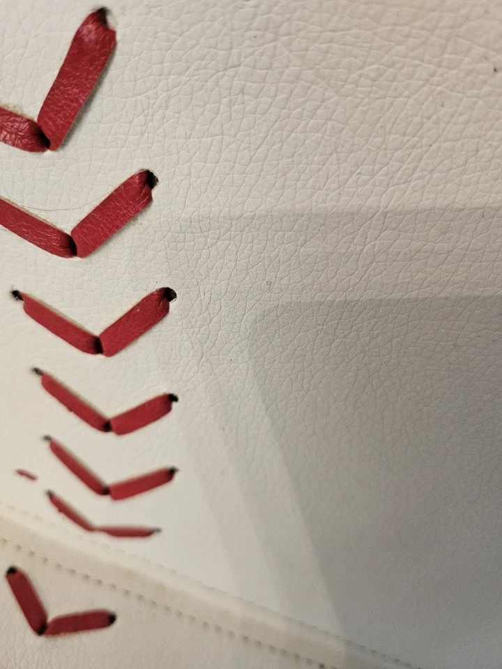 Pottery Barn Kids Vintage Leather Baseball Shelf Perfect For Kids Room, Mancave - Image 2 of 4