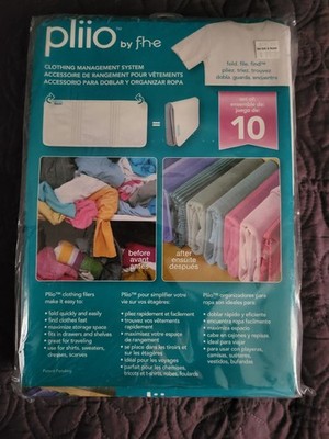 Pliio by F.H.E. Clothing Management System 10 Piece Set Fold Travel Storage