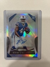 2019 Panini Prizm - Rookies Devin Singletary #335 Silver Prizm Autographs (RC)