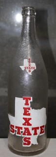 Texas State Beaumont TX ACL 28 oz soda bottle w picture State of Texas 1948 date