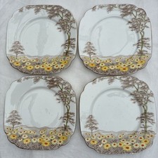 Vintage Royal Standard China 4 Daisyfield side plates. 16cm approximately 