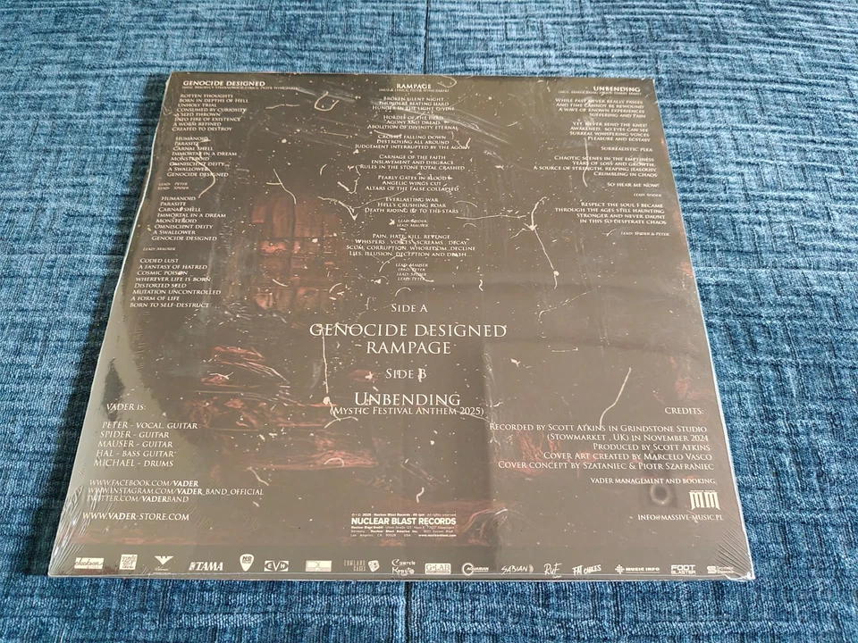 Vader Humanihility EP vinyl 12" Morbid Angel, Malevolent Creation Hate - Image 3 of 4