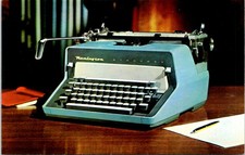 Remington Standard TYPEWRITER, Chrome Advertising Postcard thumbnail