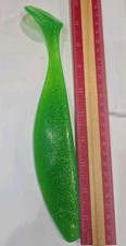 Lot of 7- 9" Large Shad Paddle Tail Swimbait for Umbrella/ Parachute Rig Green