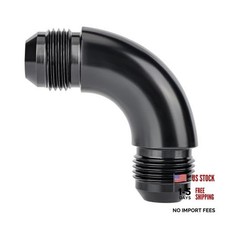 Male to Male One Piece Full Flow Swivel Coupler Union Fitting 10AN 90 Degree
