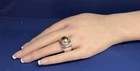Vintage Dominick Dinouart DDD Mexico SterlingSilver 14k YG Ring💗Size8💗11.5 Gr