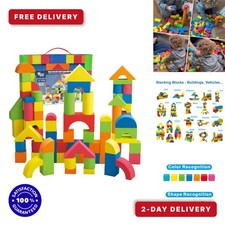 Foam Building Blocks for Toddlers 2-4, 41 Pieces Soft Stacking Toy