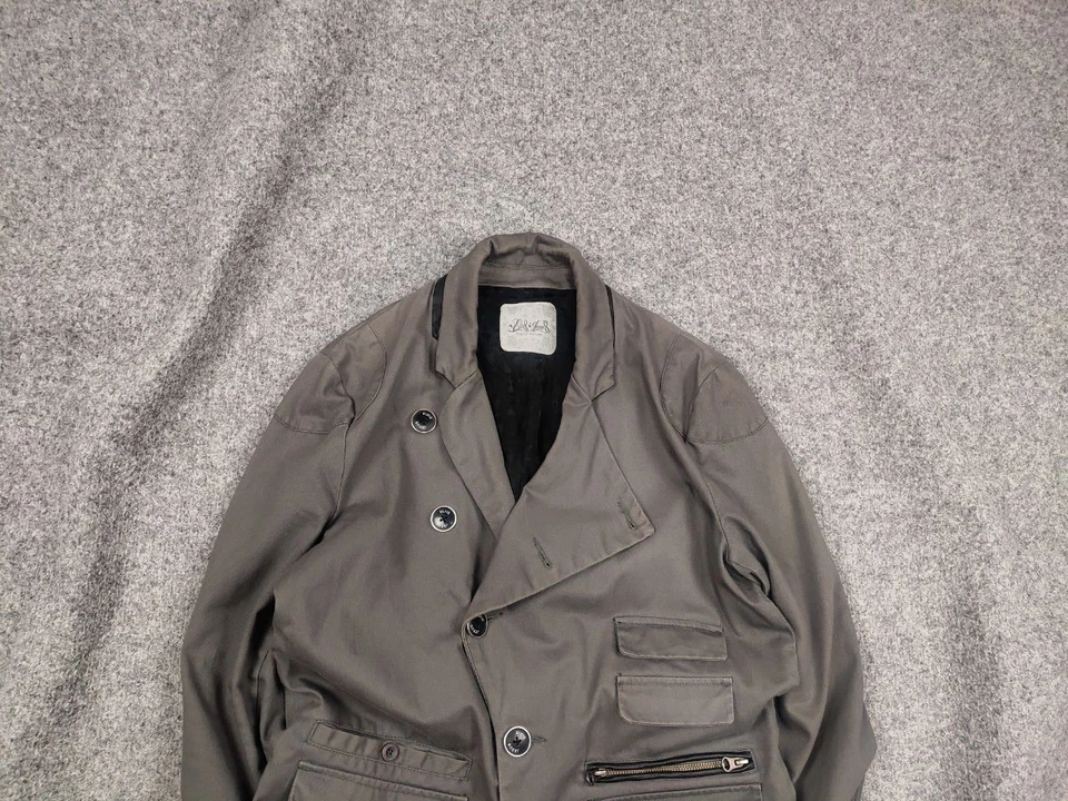 Vintage Elvis Jesus l.g.b. Chaqueta Blazer Estilo Botón Asimétrico Foto 4 de 4