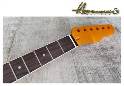 Tele Neck mit Pau Ferro Fretboard und Bindings, Vintage Tint, 21 Frets Nr TRB-10