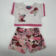 Build a Bear Rare Limited Too Flower Floral Rhinestone Teddy Clothes Outfit Set