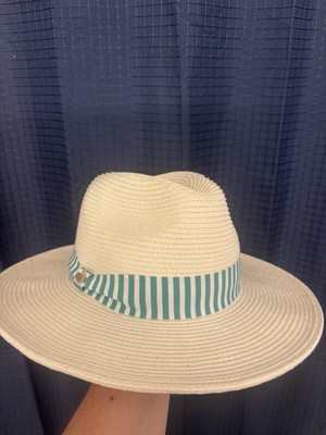 2025 Masters LADIES Dorfman Pacific Straw Hat Green & White  display picture 2