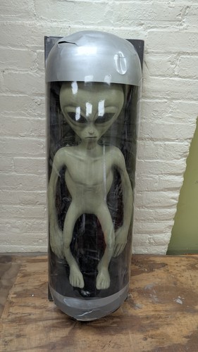 X-FILES TV SHOW REPRO PROP ALIEN FOAM RUBBER ROSWELL UFO in 36" CAPSULE READ!