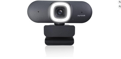 Nuroum V32AFL 4K Webcam mit Ringlicht, Einstellbares Blickfeld 1080P 60fps OVP