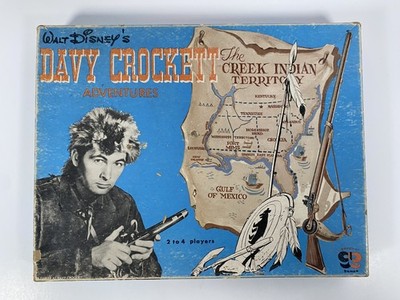 Vintage Walt Disney Davy Crockett Adventures Game Gardner Games (1955)