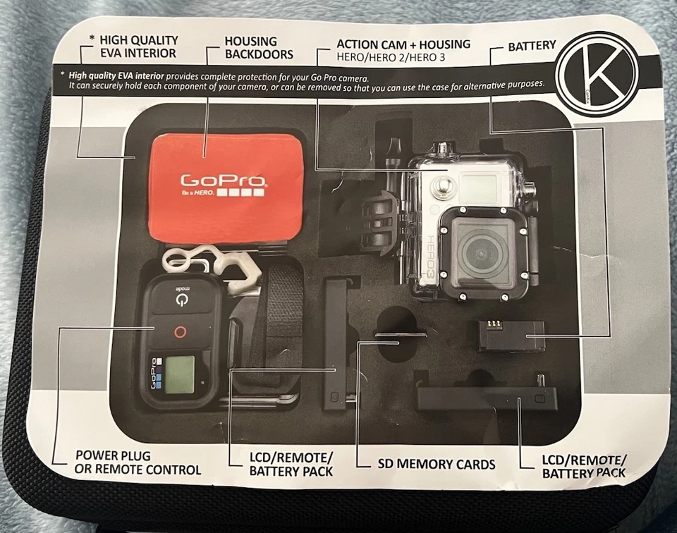 Чехол CamKix с аксессуарами для переноски GoPro - Изображение 2 из 4