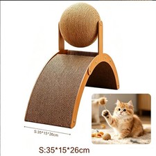 Wobble Ball Cat Scratcher, Cat Scratching Ball On Stand, Interactive Cat Scratch