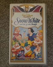 Snow White and the Seven Dwarfs VHS PAL Walt Disney Played  Tested