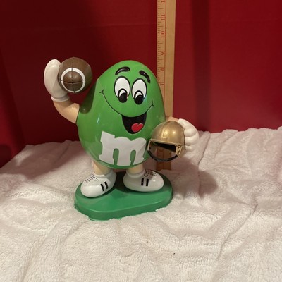 Rare Green M&M Football Player Candy Dispenser Collectible