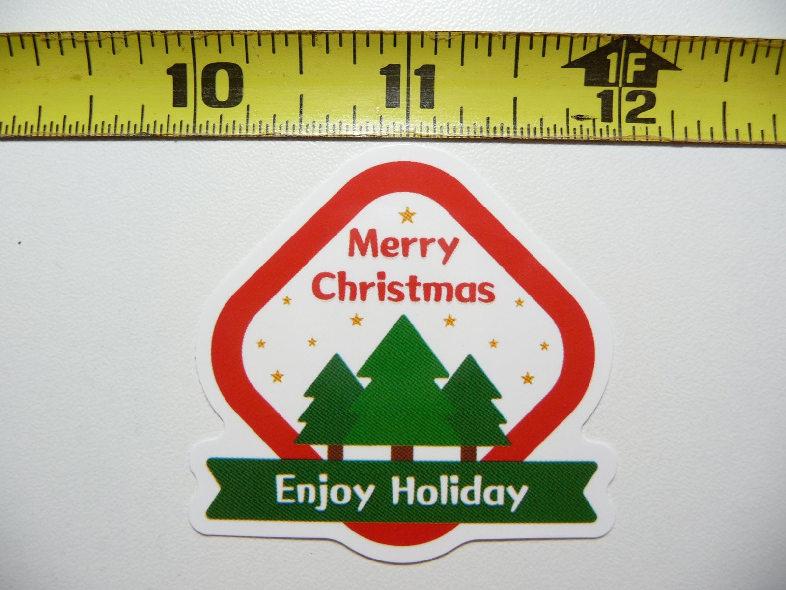 3D Merry Christmas Tree Diamond Sticker Decal for Winter Holidays Christian Fun Decor
