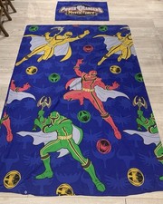 Power Rangers Duvet Cover & Pillow Case Single Bed Mystic Force Vintage VGC