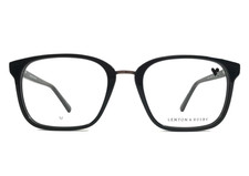 Lenton  Rusby Eyeglasses Frames LR4502 001 BLACK Square Full Rim 54-20-140