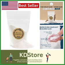 White Fine Colored Craft Sand for Rituals, Zen Gardens  Art, 1lb