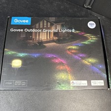New GOVEE Outdoor Ground Lights 2, RGBIC 100Ft Lights, Alexa, Google, 30 Lights