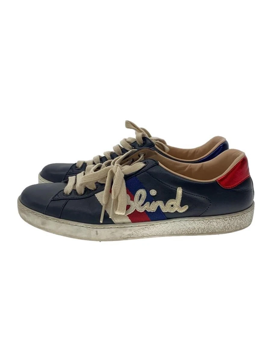 Baskets basses Gucci US7 cuir noir chaussures habillées confortables